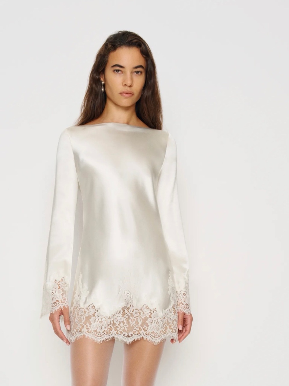 Reformation Blanche Dress Ivory - Size M